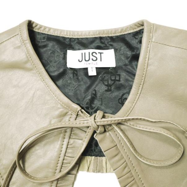 JUST FEMALE ジャストフィーメイル 21AW ラムレザーつけ襟 21090913000530 ベージュ 付け襟 g19672 |  | 03