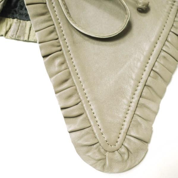 JUST FEMALE ジャストフィーメイル 21AW ラムレザーつけ襟 21090913000530 ベージュ 付け襟 g19672 |  | 05