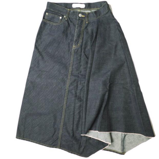 beautiful people ビューティフルピープル iregular hem A-line skirt イレギュラーヘムAラインスカート 1845107003 38 デニムスカート | 