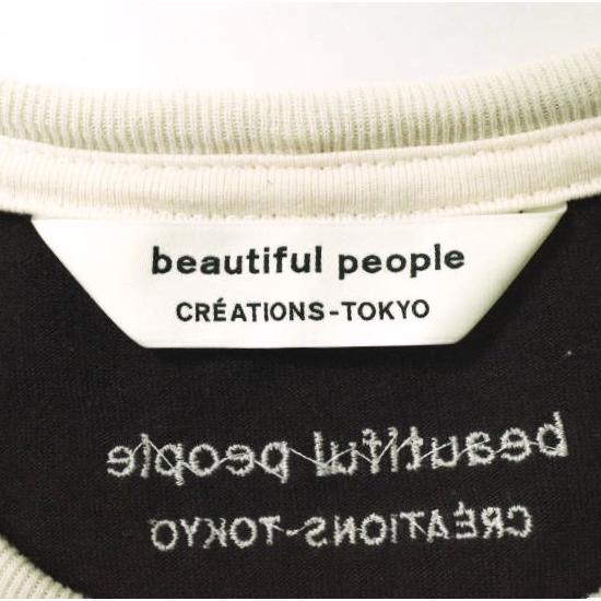 beautiful people ビューティフルピープル 22AW suvin MVS jersey ethnic logo T-shirt エスニックロゴTシャツ 1245310405 170 WINE g19676 |  | 02