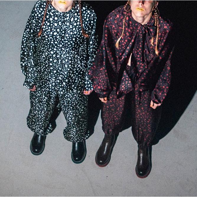 beautiful people ビューティフルピープル 21AW double-end dot silk printed flare blouse 2WAY ドットシルクブラウス 38 BLACK シャツ |  | 02