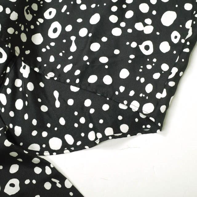 beautiful people ビューティフルピープル 21AW double-end dot silk printed flare blouse 2WAY ドットシルクブラウス 38 BLACK シャツ |  | 07