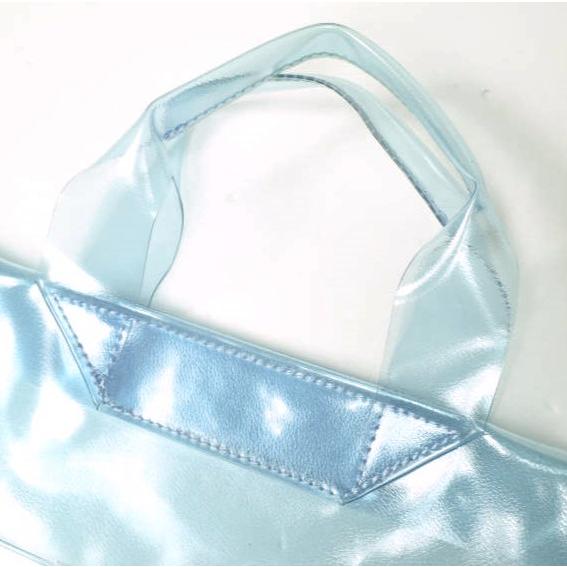 beautiful people ビューティフルピープル クリアエンボスビニールネームトートバッグ スカイブルー PVC カバン g19680 |  | 04