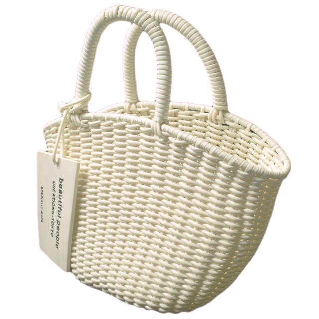 beautiful people ビューティフルピープル Tube Knitting Basket S チューブニッティングバスケット ecru ハンドバッグ かごバッグ g19681 |  | 02