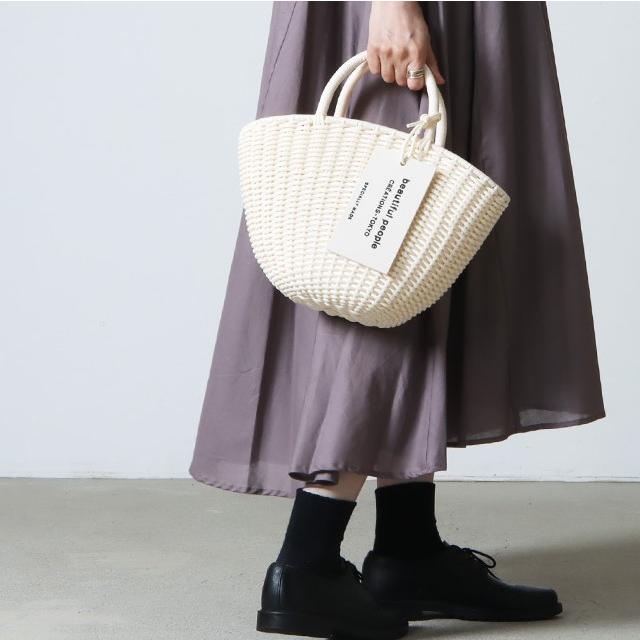 beautiful people ビューティフルピープル Tube Knitting Basket S チューブニッティングバスケット ecru ハンドバッグ かごバッグ g19681 |  | 03