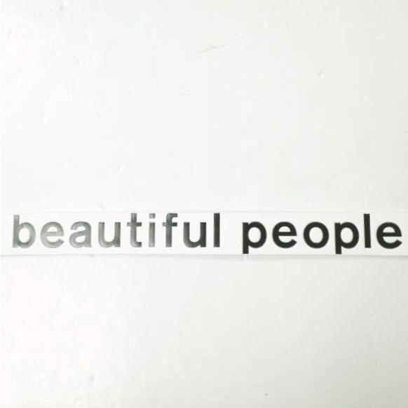 新品 beautiful people ビューティフルピープル 日本製 ビッグロゴ＆アロープリントベルト 1135511942 M OFF WHITE カウレザー g19683 |  | 04