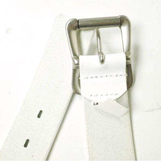 新品 beautiful people ビューティフルピープル 日本製 ビッグロゴ＆アロープリントベルト 1135511942 M OFF WHITE カウレザー g19683 |  | 06