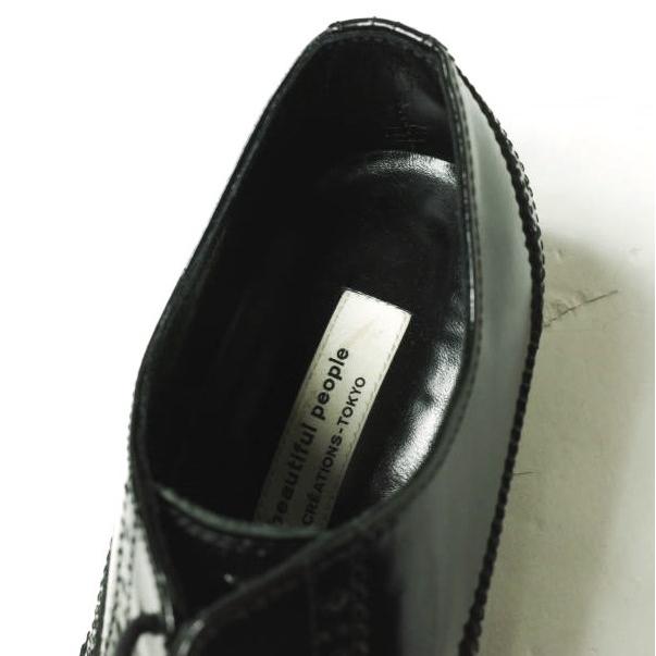 beautiful people ビューティフルピープル パテントレザーウイングチップシューズ 37(23.5cm) BLACK メダリオン 革靴 シューズ g19684 |  | 06