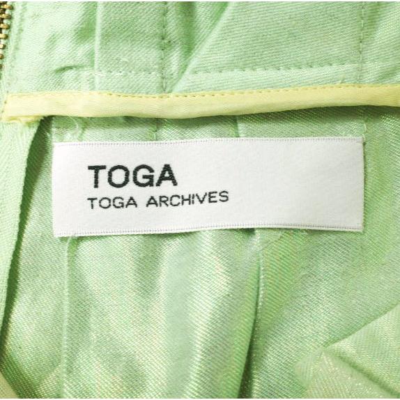 TOGA トーガ 日本製 12SS コットンリネンプリーツミニスカート TA21-FG048 2 ライトグリーン/イエロー ARCHIVES ボトムス g19692 |  | 03