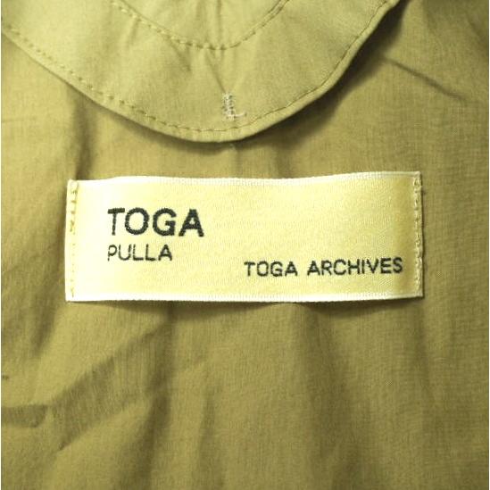 TOGA PULLA トーガ プルラ 日本製 メッシュレイヤードシャツワンピース TP21-FH217 2 KHAKI ドレス トップス g19701 |  | 05