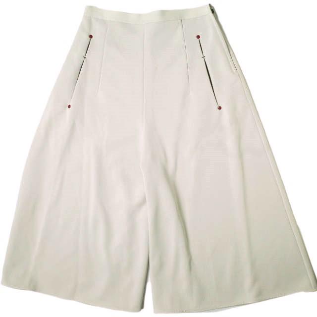 TOGA PULLA トーガ プルラ 日本製 15AW ワイドガウチョパンツ TP52-JF264 36 IVORY ショーツ ボトムス g19704 | 