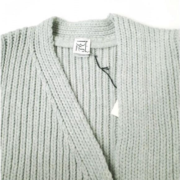 新品 BASERANGE ベースレンジ MEA WRAP リサイクルウール ローゲージラップカーディガン ONE SIZE GREY ニット 前後両用 トップス g19718 |  | 06