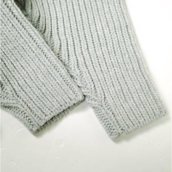 新品 BASERANGE ベースレンジ MEA WRAP リサイクルウール ローゲージラップカーディガン ONE SIZE GREY ニット 前後両用 トップス g19718 |  | 08