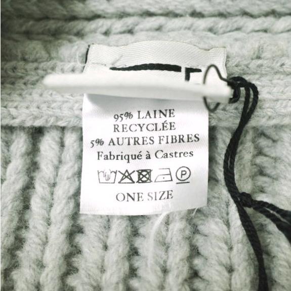 新品 BASERANGE ベースレンジ MEA WRAP リサイクルウール ローゲージラップカーディガン ONE SIZE GREY ニット 前後両用 トップス g19718 |  | 09