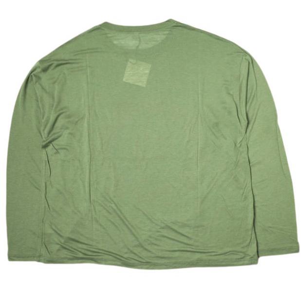 新品 BASERANGE ベースレンジ LOOSE LONG SLEEVE TEE ルーズロングスリーブTシャツ XS APACHE GREEN バンブー カットソー トップス g19731 |  | 01