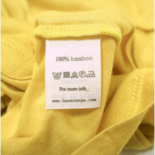 baserange bamboo Tシャツ レギュラーフィットイエロー サイズS baserange bamboo Tシャツ レギュラーフィットイエロー サイズS
