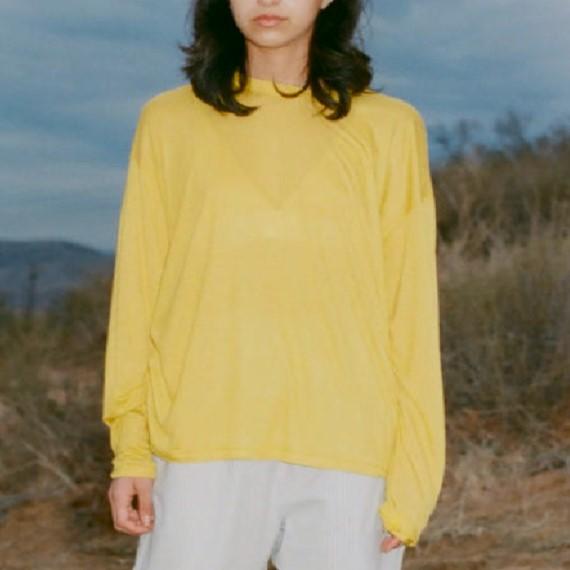 新品 BASERANGE ベースレンジ LOOSE LONG SLEEVE TEE ルーズロングスリーブTシャツ XS CAFA YELLOW 長袖 バンブー カットソー g19736 |  | 02