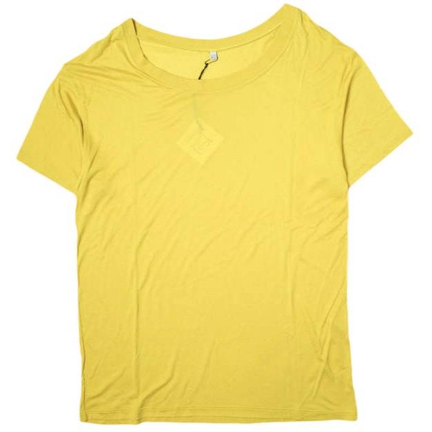 新品 BASERANGE ベースレンジ ポルトガル製 LOOSE TEE ルーズTシャツ XS CAFA YELLOW 半袖 バンブー カットソー トップス g19740 | 