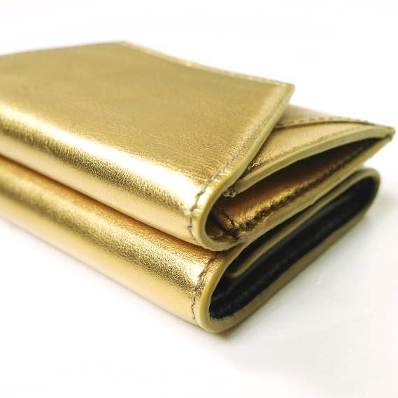 新品 MARNI マルニ イタリア製 TRIFOLD WALLET メタリック カウレザー 三つ折り財布 PFMO0056Y0 GOLD(Z511W) ミニウォレット g19757 |  | 04