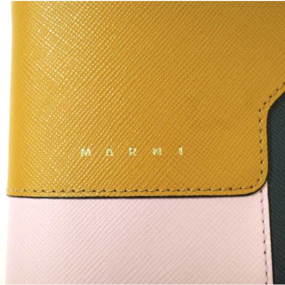 新品 MARNI マルニ BIFOLD WALLET/COIN PURSE サフィアーノレザー 二つ折り財布 PFMOQ14U13 PUMPKIN/CINDER ROSE/ORION BLUE ウォレット |  | 02