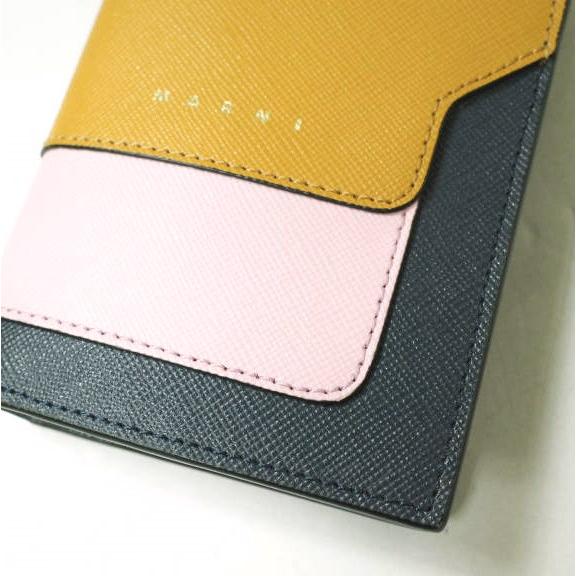 新品 MARNI マルニ BIFOLD WALLET/COIN PURSE サフィアーノレザー 二つ折り財布 PFMOQ14U13 PUMPKIN/CINDER ROSE/ORION BLUE ウォレット |  | 03