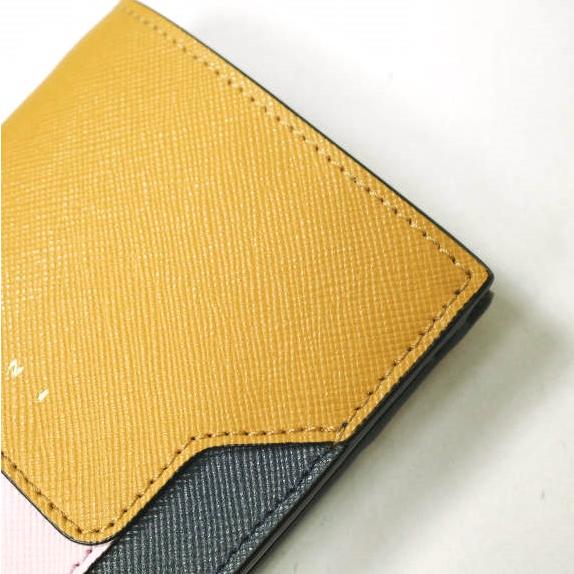 新品 MARNI マルニ BIFOLD WALLET/COIN PURSE サフィアーノレザー 二つ折り財布 PFMOQ14U13 PUMPKIN/CINDER ROSE/ORION BLUE ウォレット |  | 04