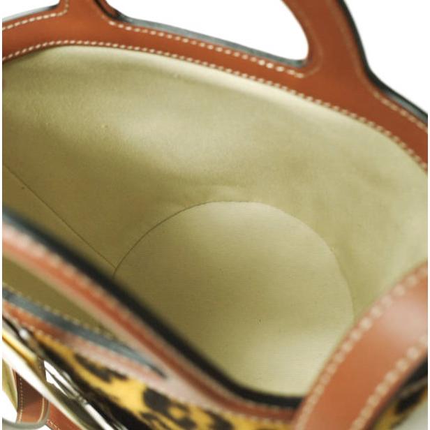 新品 MARNI マルニ 23AW SMALL BUCKET BAG 巾着付き スモールバケットバッグ SCMP0056Q8 LV846 LEOPARD 定価212,300円 Tropicalia ハラコ |  | 06