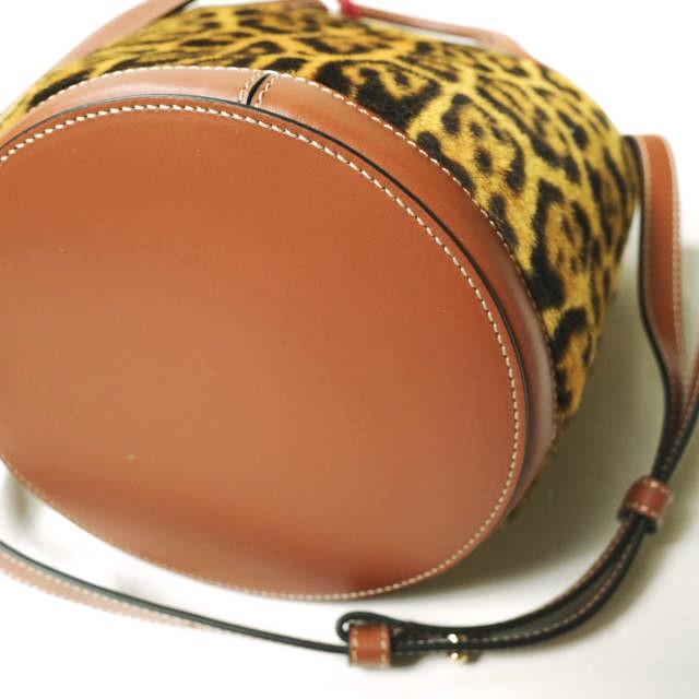 新品 MARNI マルニ 23AW SMALL BUCKET BAG 巾着付き スモールバケットバッグ SCMP0056Q8 LV846 LEOPARD 定価212,300円 Tropicalia ハラコ |  | 08