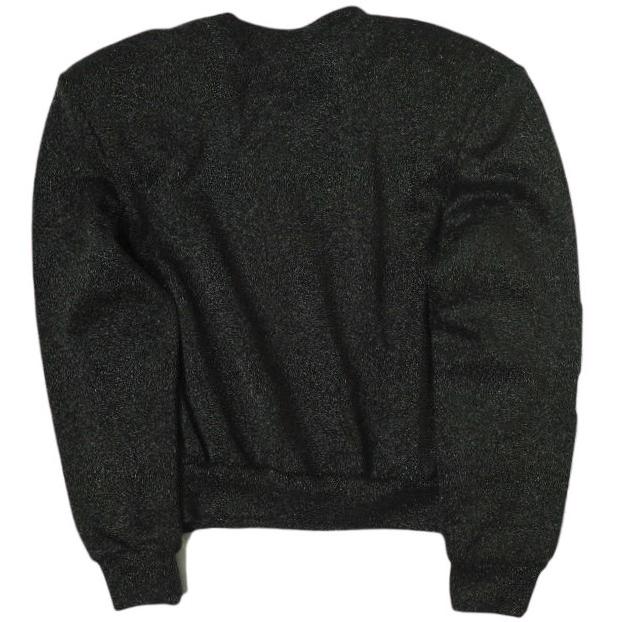 新品 DRIES VAN NOTEN ドリスヴァンノッテン 22AW HALTOS グリッタークルーネックスウェット 222-011117 S BLACK 定価77,000円 g19768 |  | 01