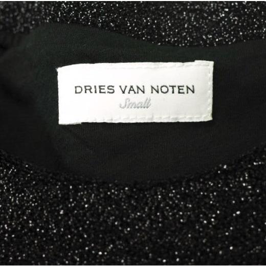 新品 DRIES VAN NOTEN ドリスヴァンノッテン 22AW HALTOS グリッタークルーネックスウェット 222-011117 S BLACK 定価77,000円 g19768 |  | 04