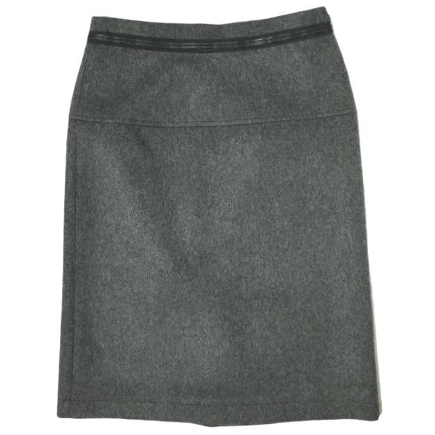 新品 tao COMME des GARCONS タオ コムデギャルソン 22AW 先染ウールエステルクロススカート TJ-S018 S TOP CHARCOAL Tricot 定価42,900円 | 