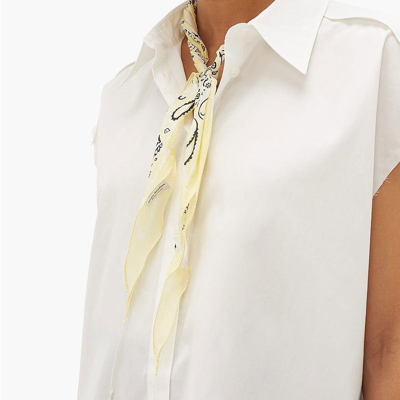 新品 Acne Studios アクネストゥディオズ 20SS VARANA ペイズリープリント コットンシルクポプリンスカーフ YELLOW ストール g19801 |  | 02