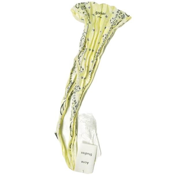 新品 Acne Studios アクネストゥディオズ 20SS VARANA ペイズリープリント コットンシルクポプリンスカーフ YELLOW ストール g19801 |  | 04