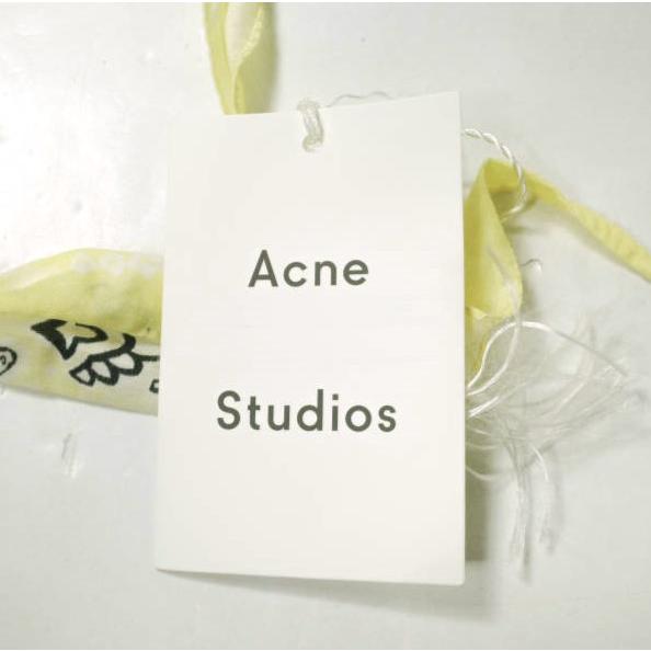 新品 Acne Studios アクネストゥディオズ 20SS VARANA ペイズリープリント コットンシルクポプリンスカーフ YELLOW ストール g19801 |  | 05