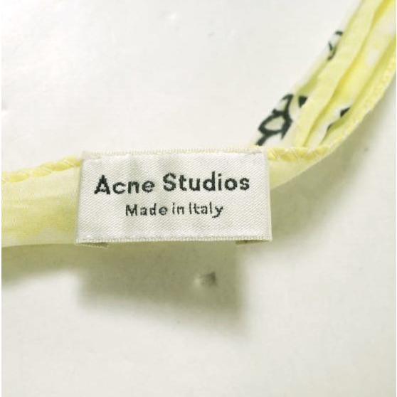 新品 Acne Studios アクネストゥディオズ 20SS VARANA ペイズリープリント コットンシルクポプリンスカーフ YELLOW ストール g19801 |  | 08