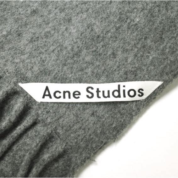 新品 Acne Studios アクネストゥディオズ イタリア製 Canada New フリンジウールマフラー グレー 大判サイズ ユニセックス g19803 |  | 05