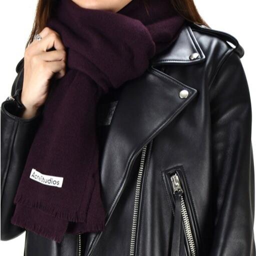 新品 Acne Studios アクネストゥディオズ イタリア製 WOOL SCARF ウールマフラー FN-UX-SCAR000165 オウバジーンパープル 大判 g19804 |  | 02