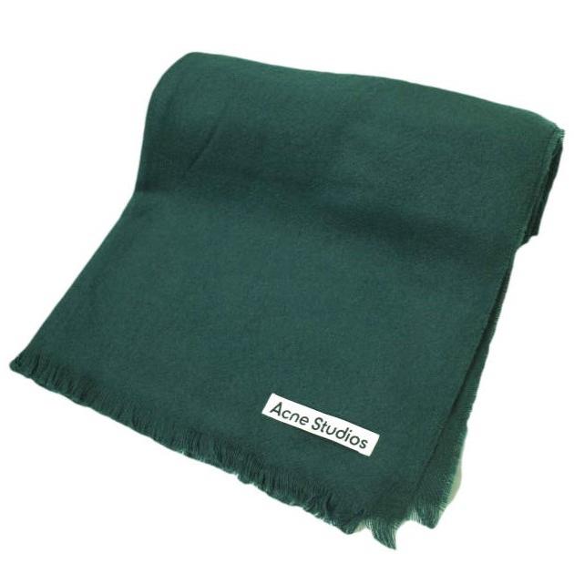 新品 Acne Studios アクネストゥディオズ イタリア製 WOOL SCARF ウールマフラー FN-UX-SCAR000165 GREEN 大判 ストール ユニセックス | 