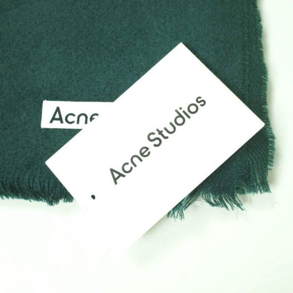 新品 Acne Studios アクネストゥディオズ イタリア製 WOOL SCARF ウールマフラー FN-UX-SCAR000165 GREEN 大判 ストール ユニセックス |  | 02