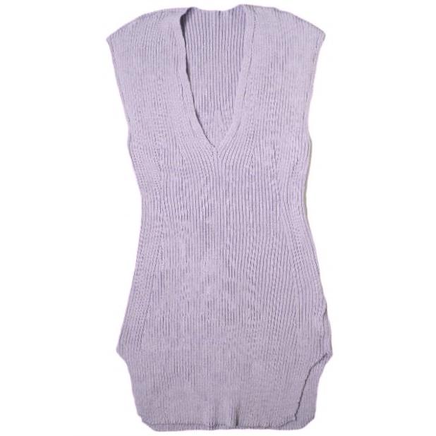 新品 Mame Kurogouchi マメクロゴウチ 22SS Washable Linen Knitted Vest ウォッシャブルリネンニットベスト MM22SS-KN021 1 PURPLE g19814 | 