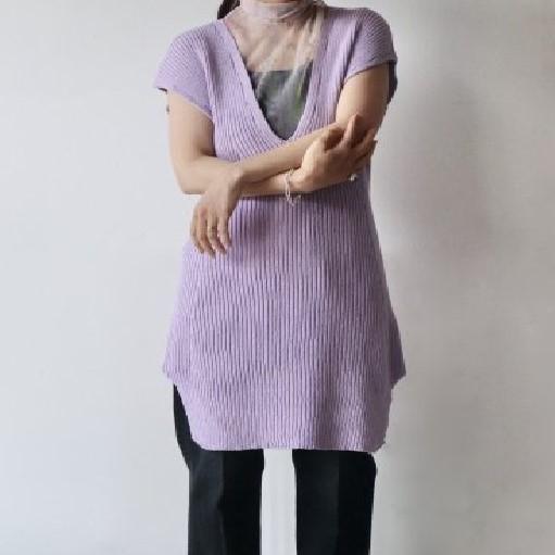 新品 Mame Kurogouchi マメクロゴウチ 22SS Washable Linen Knitted