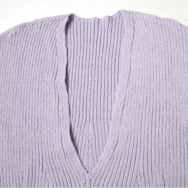 新品 Mame Kurogouchi マメクロゴウチ 22SS Washable Linen Knitted Vest ウォッシャブルリネンニットベスト MM22SS-KN021 1 PURPLE g19814 |  | 04