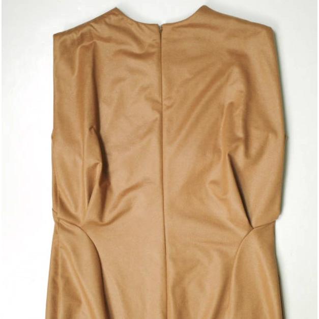新品 Mame Kurogouchi マメクロゴウチ 23SS Plungded Long Sweatshirt Dress スリーブレスマキシドレス MM23PS-JS714 2 BROWN ワンピース |  | 06