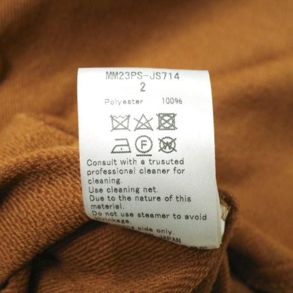 新品 Mame Kurogouchi マメクロゴウチ 23SS Plungded Long Sweatshirt Dress スリーブレスマキシドレス MM23PS-JS714 2 BROWN ワンピース |  | 09