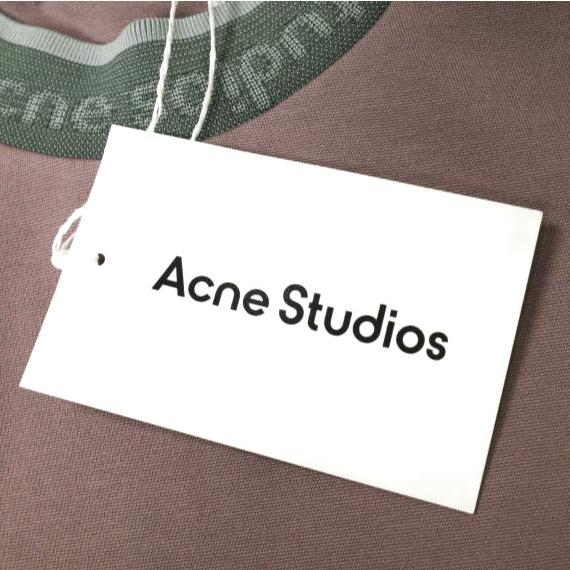 新品 Acne Studios アクネストゥディオズ EXTORR LOGO RIB T-SHIRTS オーバーサイズ ロゴリブTシャツ FN-MN-TSHI000349 XS MAUVE g19835 |  | 03