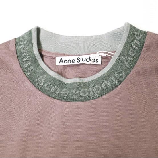 新品 Acne Studios アクネストゥディオズ EXTORR LOGO RIB T-SHIRTS オーバーサイズ ロゴリブTシャツ FN-MN-TSHI000349 XS MAUVE g19835 |  | 05