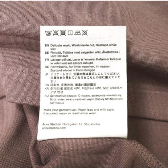 新品 Acne Studios アクネストゥディオズ EXTORR LOGO RIB T-SHIRTS オーバーサイズ ロゴリブTシャツ FN-MN-TSHI000349 XS MAUVE g19835 |  | 08
