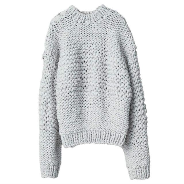 新品 stein シュタイン 23AW 日本製 LILY YARN HAND KNIT LS リリヤーンハンドニット ST.716 S OFF GREY セーター 定価103,400円 g19846 | 