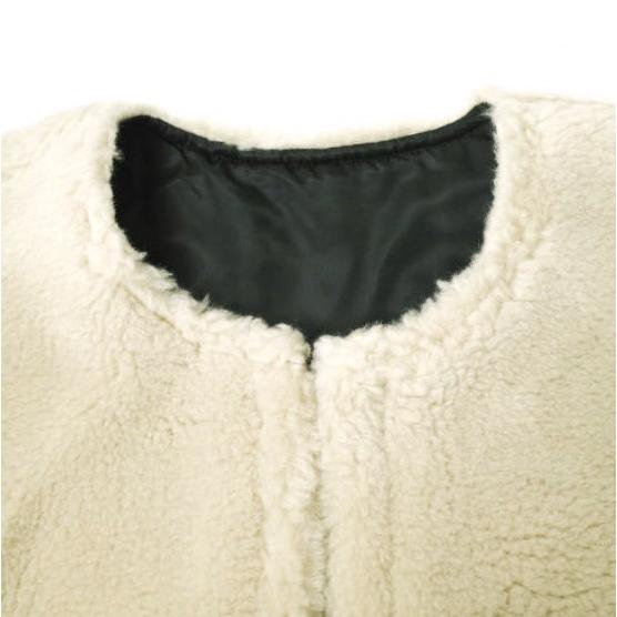 新品 stein シュタイン 23AW 日本製 WOOL FUR EXTRA SHORT VEST ウールファーエキストラショートベスト ST.631 S BEIGE ジレ ボア g19848 |  | 04
