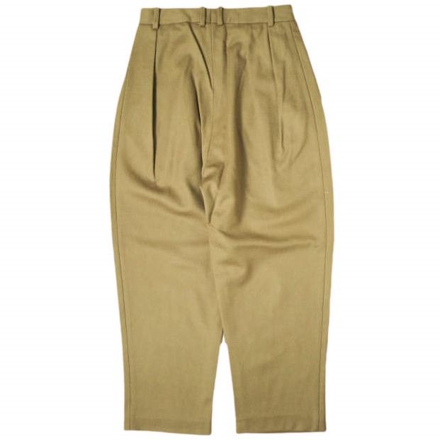 新品 HED MAYNER ヘドメイナー 22AW WOOL 6 PLEAT PANTS ウール6プリーツパンツ HM00P58 XS CAMEL 定価106,700円 スラックス トラウザーズ |  | 01